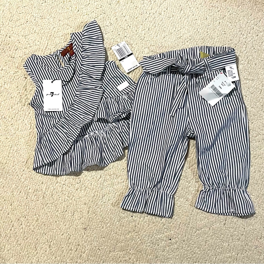 NWT seven for all mankind outfit MISMATCHED SIZES 12M  6/9M
